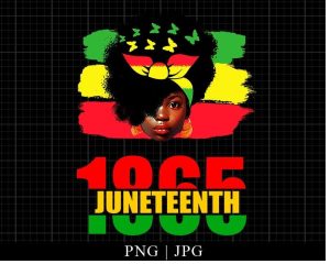 Juneteenth Woman 1865 Png