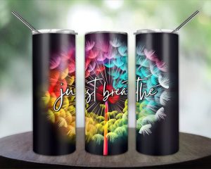 Just Breathe Tumbler Png 2
