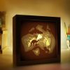 Kangaroo In Safari 3D Paper Cut Light Box Template