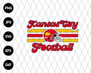 Kansas City Football Retro Svg File