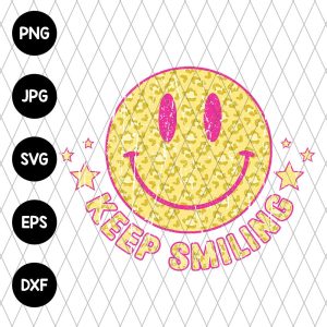Keep Smiling Boho Svg File Eps File Png File Jpg File