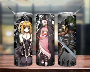 Kimetsu No Yaiba Tumbler Png Anime Characters 20oz Skinny Tumbler Png 2