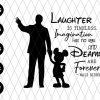 Laughter Is Timeless Mickey Dad Svg File