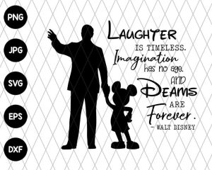 Laughter Is Timeless Mickey Dad Svg File