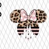 Leopard And Pink Minnie Mouse Png