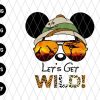 Lets Get Wild Animal Kingdom Mickey Svg File