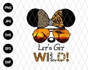 Lets Get Wild Animal Kingdom Minnie Svg File