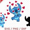 Lilo and Stich SVG, Stitch 01 SVG, Stitch Valentines