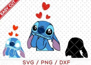 Lilo and Stich SVG, Stitch 08 SVG, Stitch Valentines