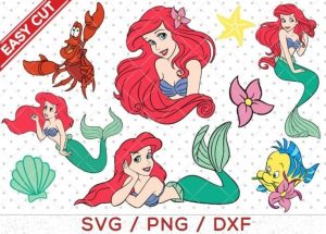 Little Mermaid SVG, Ariel svg, Mermaid svg