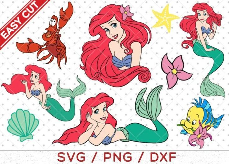 Little Mermaid SVG, Ariel svg, Mermaid svg Little Mermaid SVG, Ariel svg, Mermaid svg