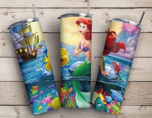 Little Mermaid Tumbler Png