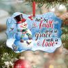 Live By Faith Grow In Grace Walk In Love Ornament PNG, Benelux Christmas Ornament