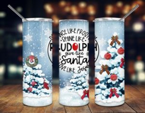 Love Like Jesus Christmas Tree Tumbler PNG