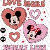 Love More Worry Less PNG