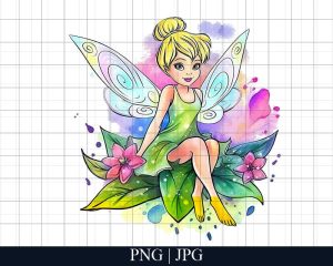 Magic Fairy Tinkerbell Png Files For Sublimation