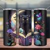 Magical Black Cat Tumbler Png