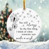 Make A Wish Memory Ornament Png, Round Christmas Ornament