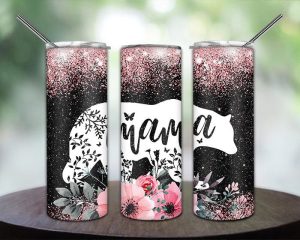 Mama Bear Mother Tumbler Png