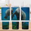 Manatees 40 Oz 2 Piece Tumbler Wrap