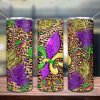 Mardi Gras Leopard Tumbler Png