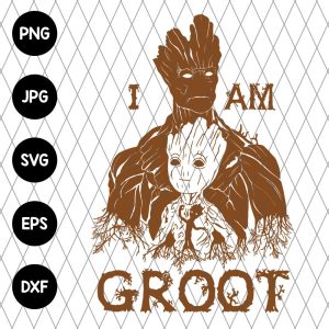 Marvel Super Hero Character Groot Svg File Eps File Png File Jpg File