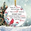 Memory Cardinal Ornament Png, Round Christmas Ornament