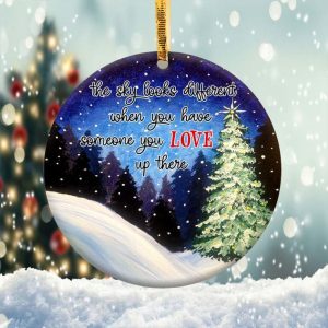 Memory The Sky Looks Different Ornament Png