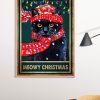 Meowy Christmas Poster Print, Digital Poster Wall Art