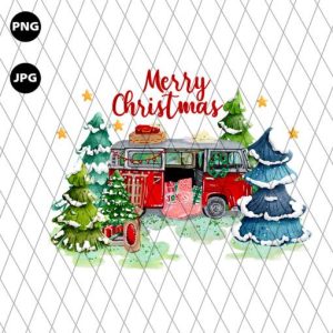Merry Christmas Camper Png