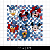 Mickey And Friends Independence Day Png Happy 4th Of July Png
