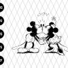 Mickey And Minnie Sketch Svg File 2