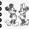 Mickey And Minnie Sketch Svg File 3