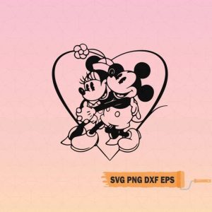 Mickey and Minnie SVG, Mickey Mouse Happily Ever After Love SVG