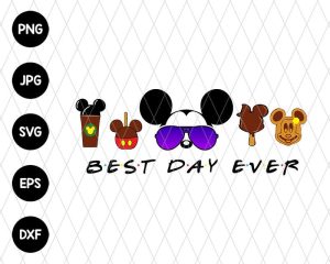 Mickey Best Day Ever Snack Goal Svg File