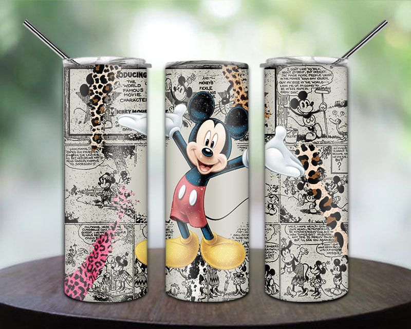 Mickey Comic Leopard Tumbler Png Mickey Comic Leopard Tumbler Png