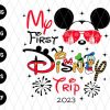 Mickey First Trip Family Vacation Svg File
