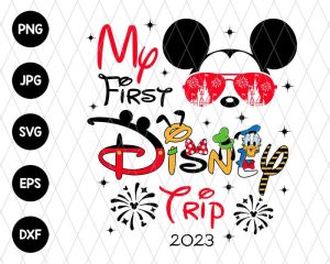 Mickey First Trip Family Vacation Svg File