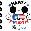 Mickey Happy Fourth Of July Svg File