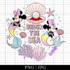 Mickey Minnie Mermaid Under The Sea Png Family Trip 2023 Png