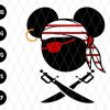 Mickey Mouse Pirates Family Vacation Svg File