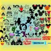 Mickey Mouse svg, Winnie Svg, Disneyland Castle Svg