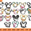 Mickey Spring Embroidery Design Bundle