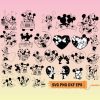 Mickey Valentine Bundle, Mickey and Minnie Love SVG