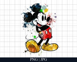 Mickey Watercolor Png Files