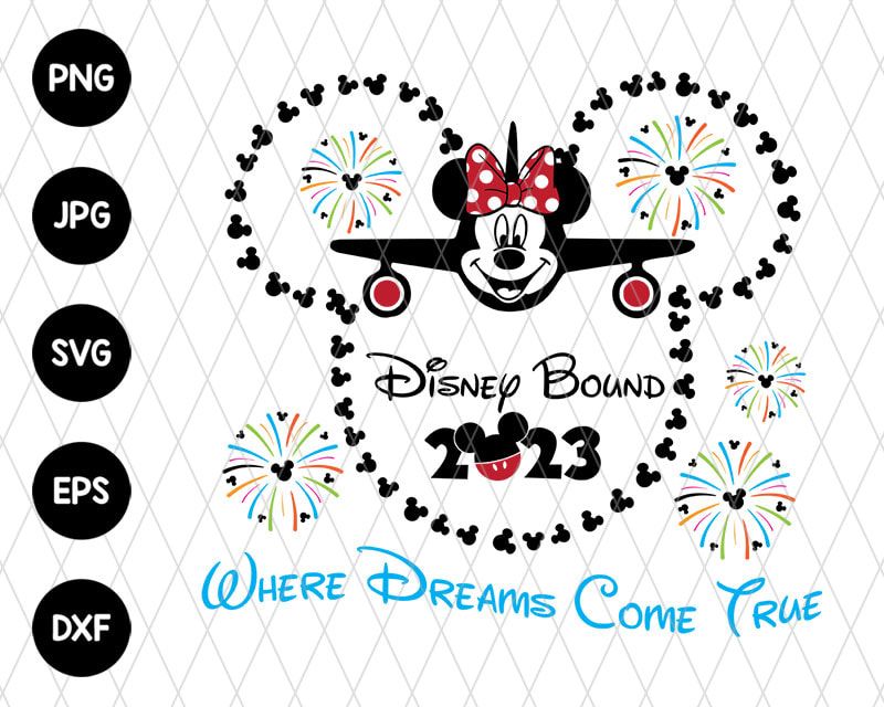 Minnie Bound Trip Family Vacation Svg File Minnie Bound Trip Family Vacation Svg File