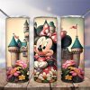 Minnie Castle Flowers Tumbler Png