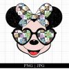 Minnie Checkerboard Flower Png