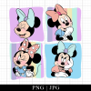 Minnie Colorful Png Family Trip 2023 Png