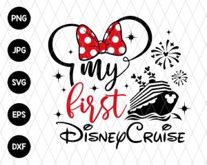 Minnie First Cruise Family Vacation Svg File